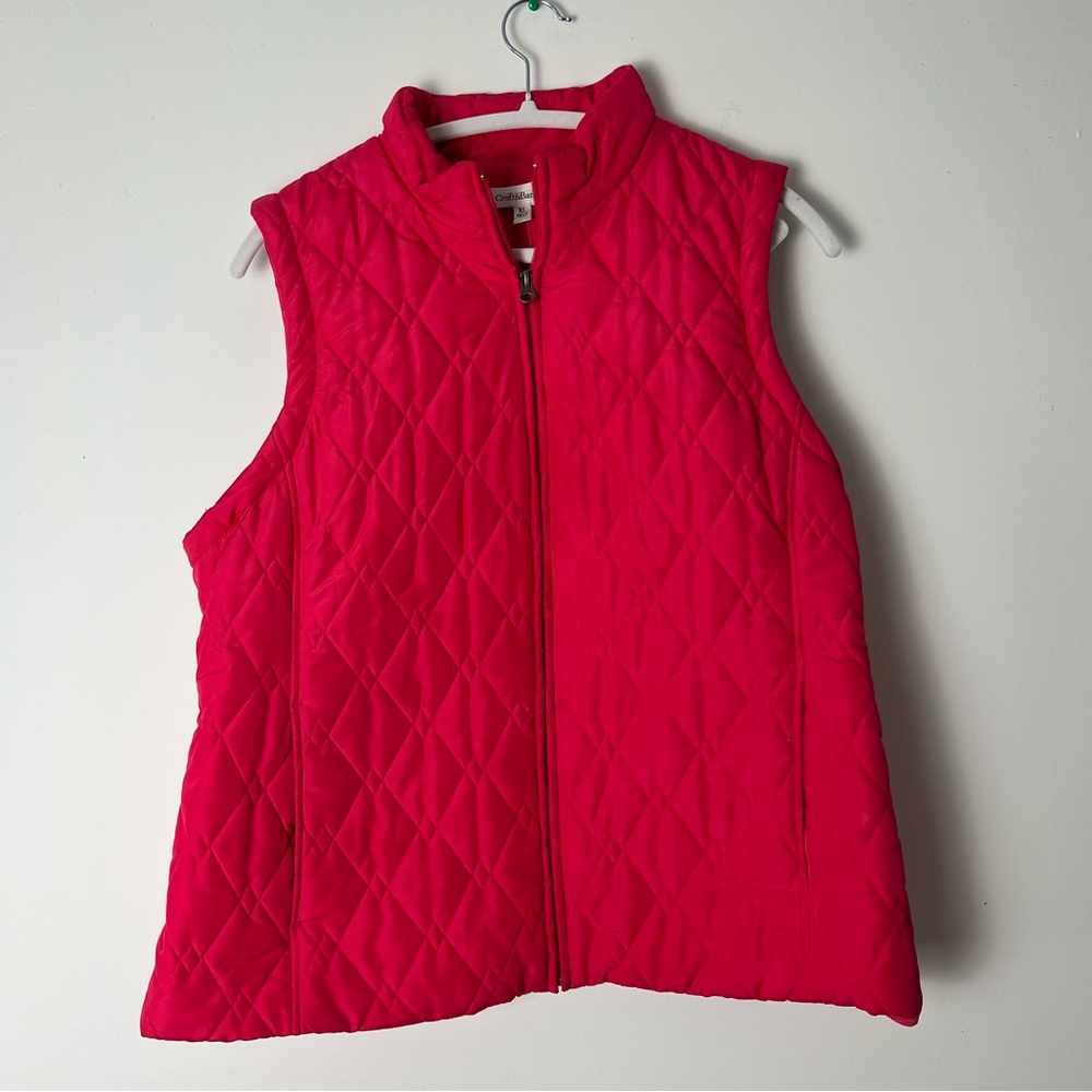 Croft & Barrow Women's Quilted Vest - Pink